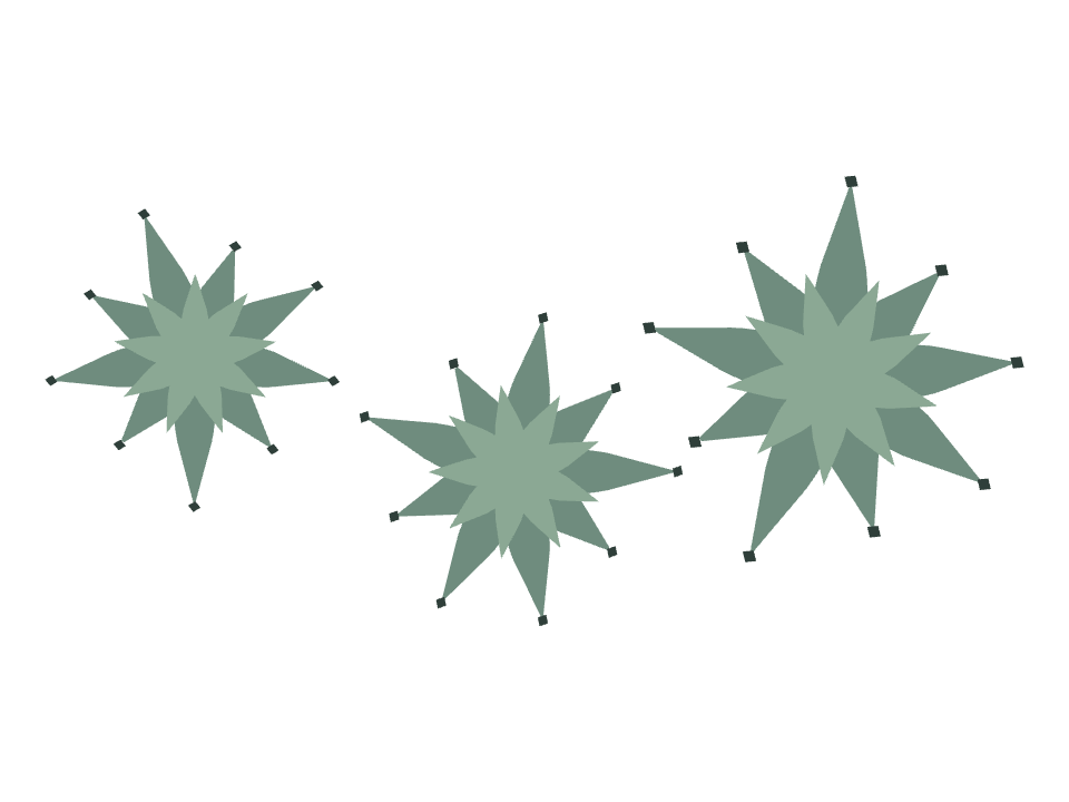Agave drawn along one curved stroke