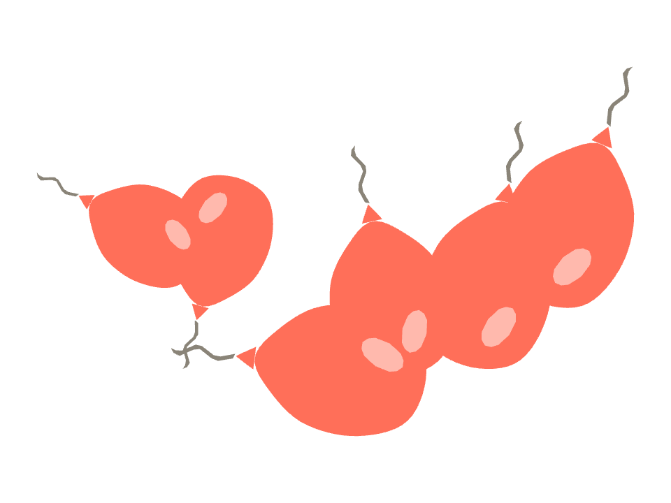Balloon drawn along one curved stroke