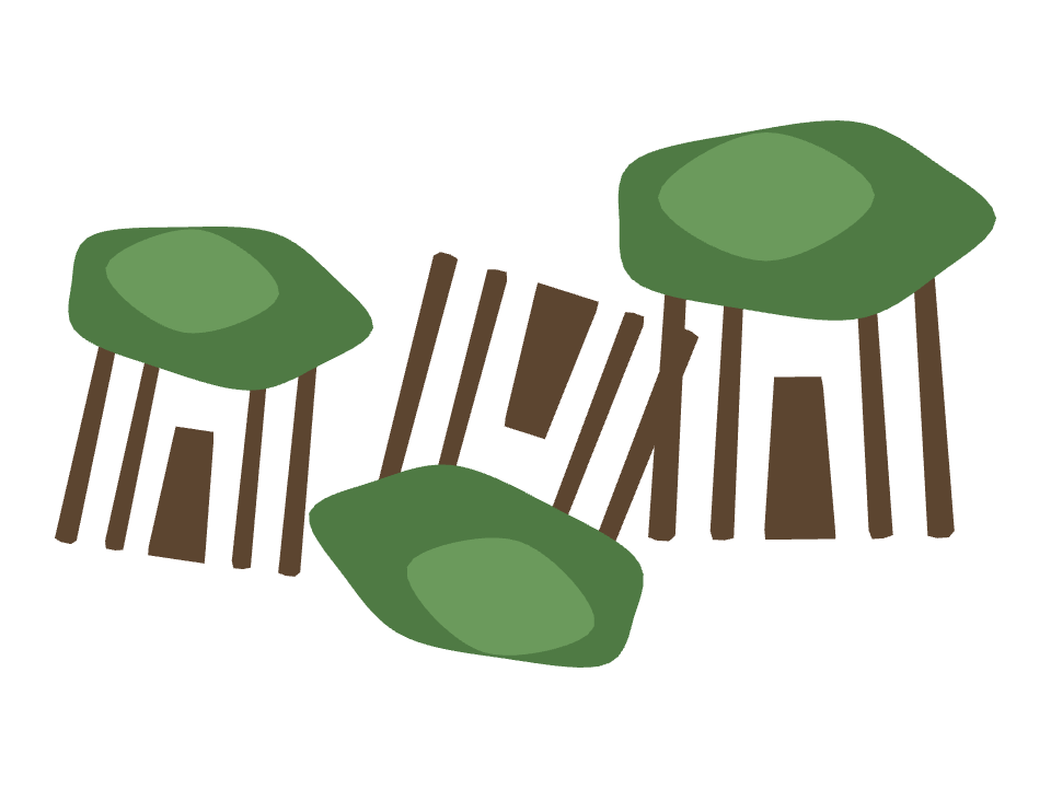 Banyan Tree drawn along a curved stroke