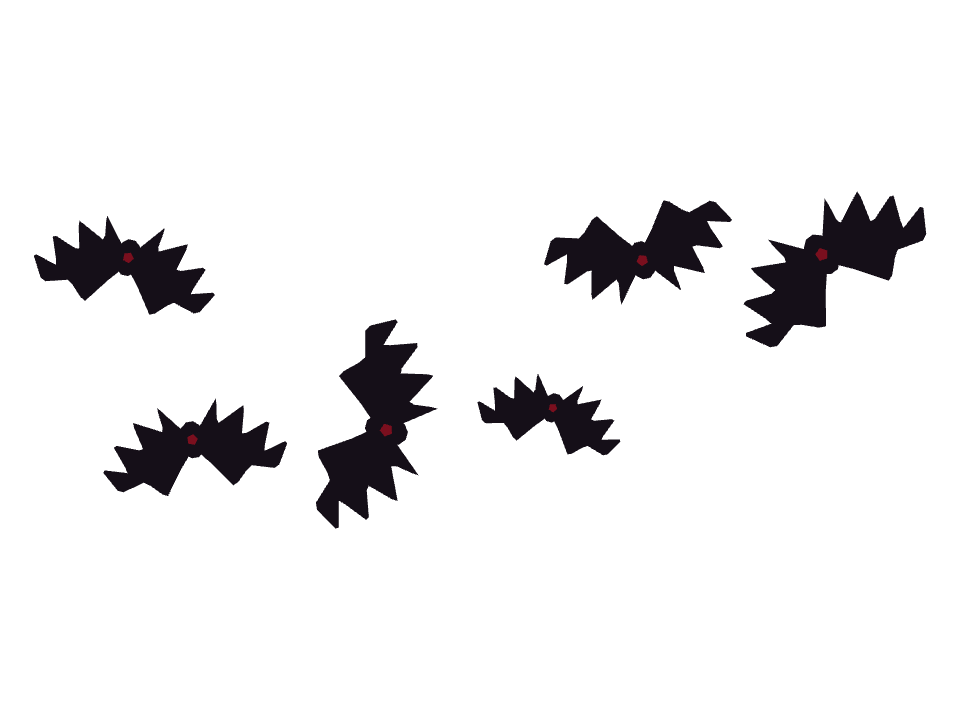 Bat Wing Ornament drawn along one curved stroke