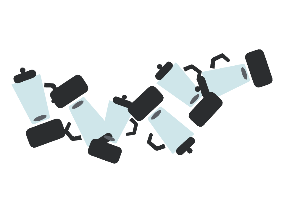 Blender drawn along a curved stroke