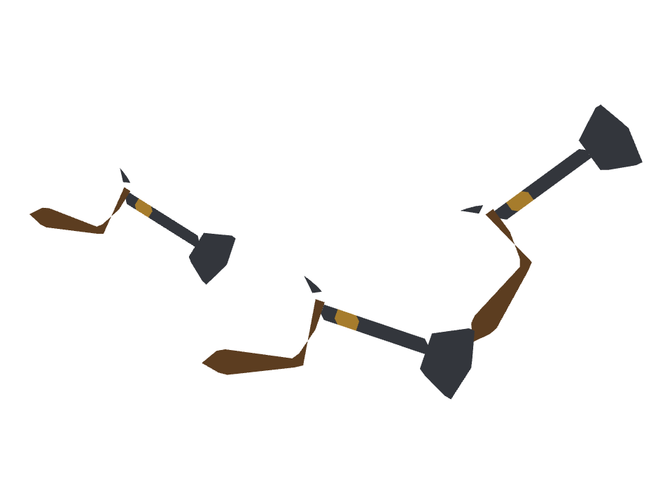 Blunderbuss drawn along one curved stroke