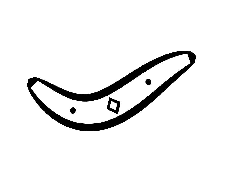 Cartouche drawn along a curved stroke
