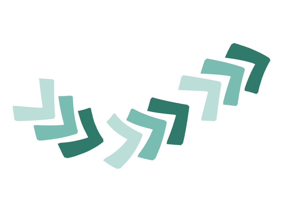 Chevron Arrow drawn along one curved stroke