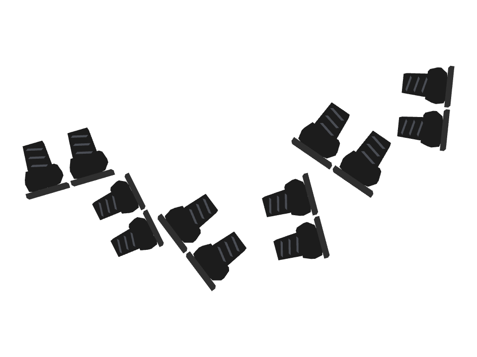 Combat Boots drawn along one curved stroke