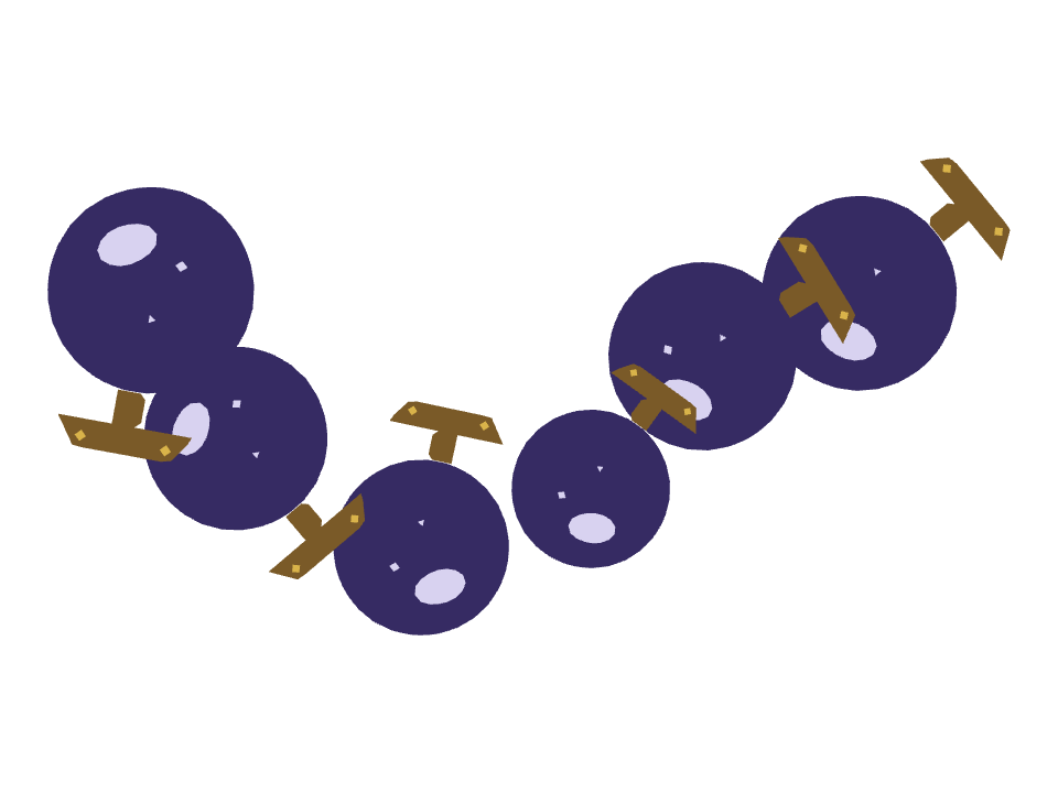 Crystal Ball drawn along a curved stroke