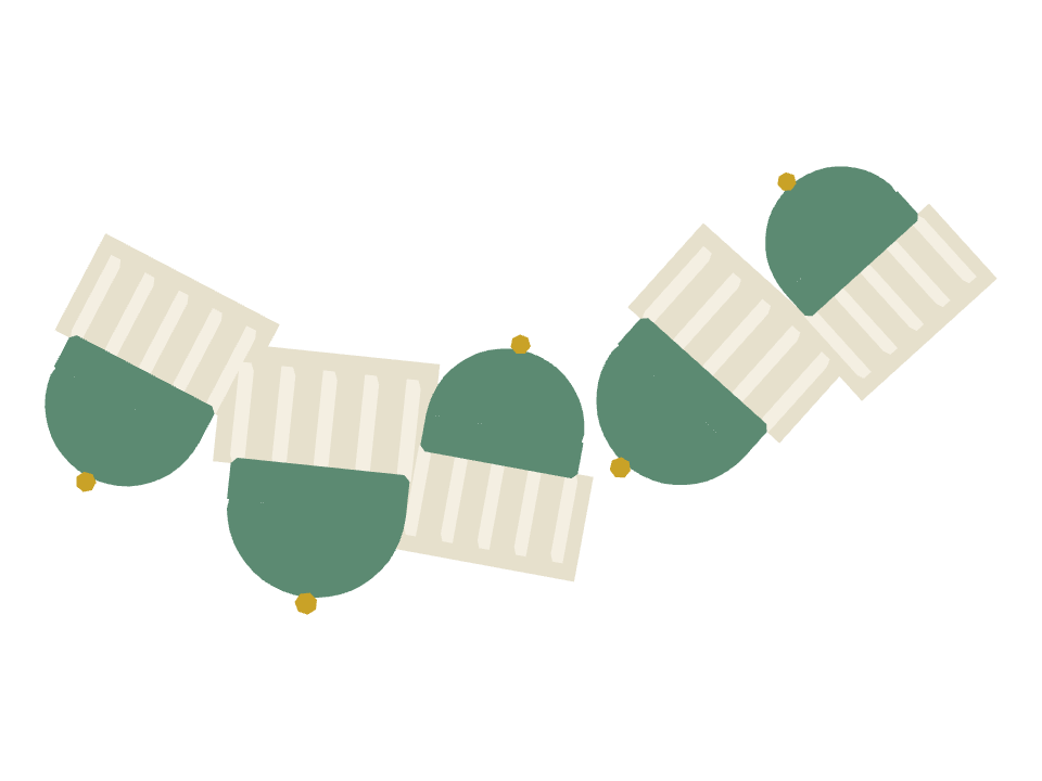 Dome Building drawn along one curved stroke