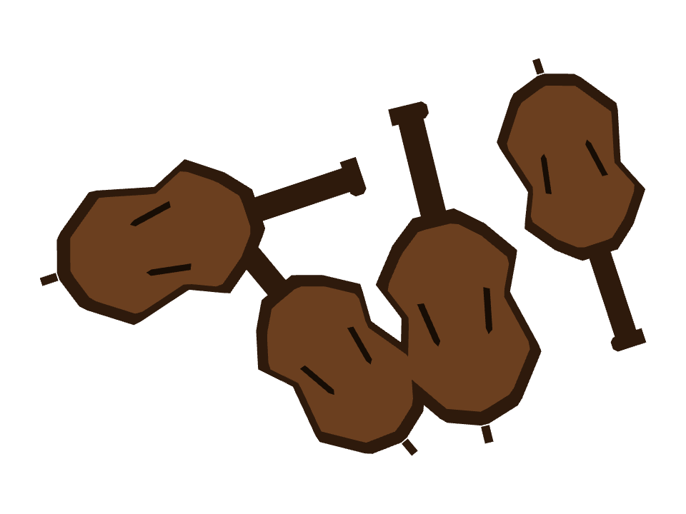 Double Bass drawn along a curved stroke