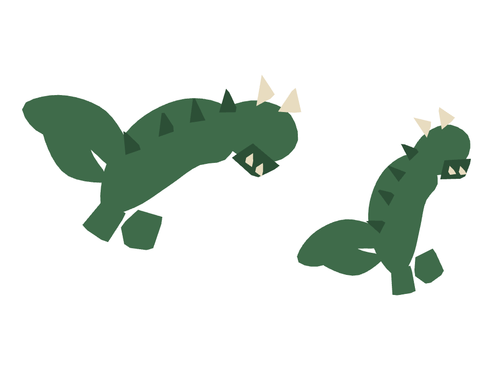 Dragon drawn along one curved stroke