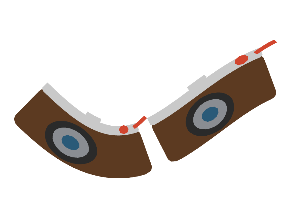 Film Camera Retro drawn along a curved stroke