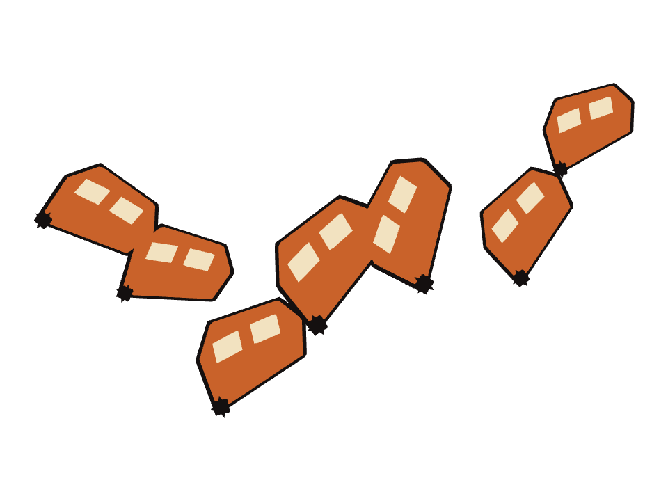 Funicular drawn along a curved stroke