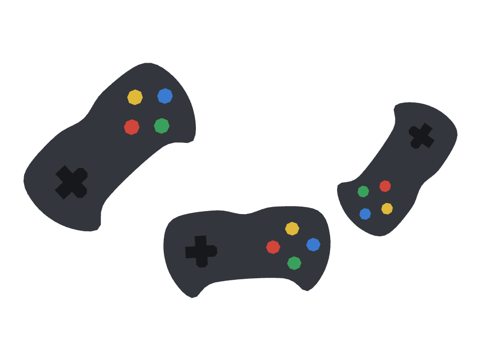 Game Controller drawn along a curved stroke