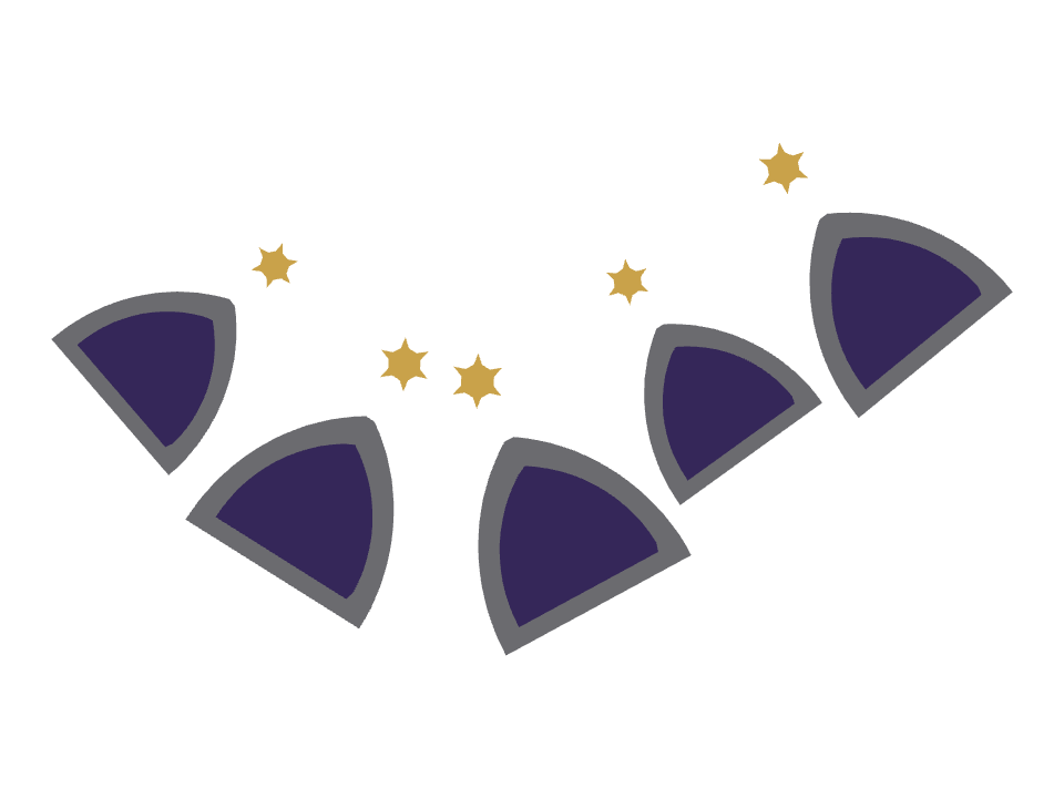 Gothic Arch drawn along one curved stroke