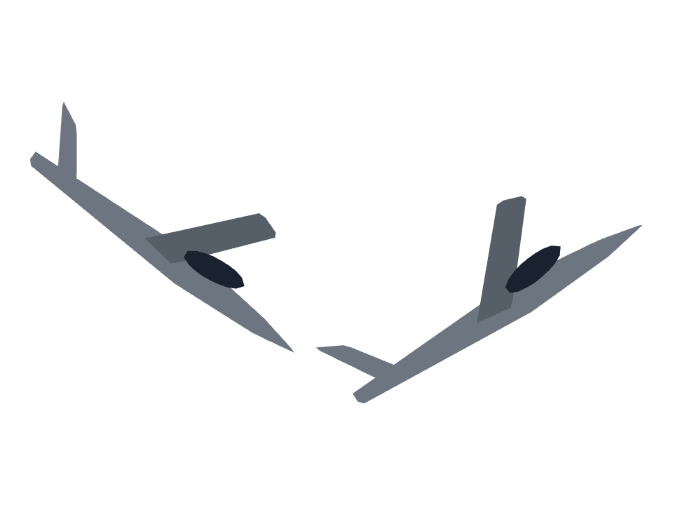 Military Jet drawn along one curved stroke