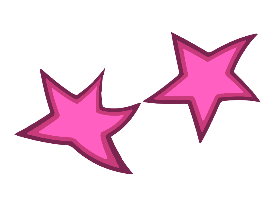 Neon Star drawn along a curved stroke