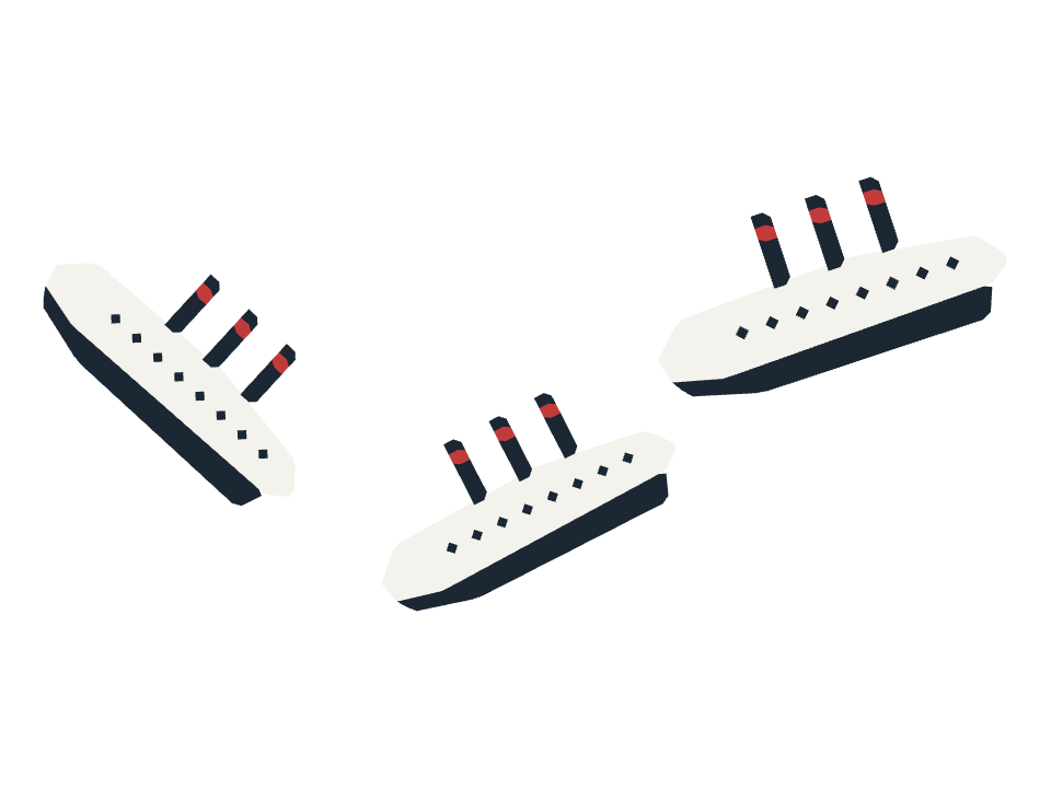 Ocean Liner drawn along a curved stroke
