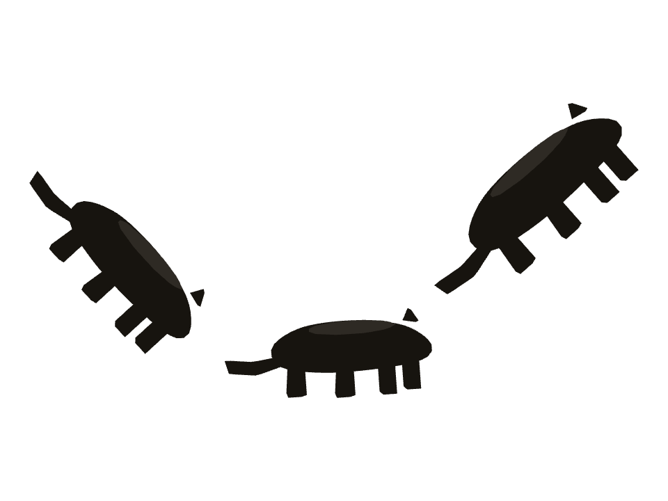 Panther drawn along a curved stroke