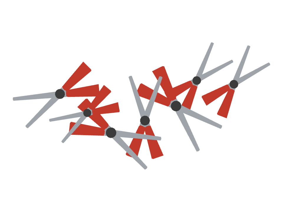Pliers drawn along one curved stroke