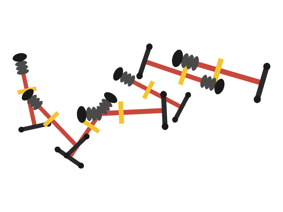 Pogo Stick drawn along one curved stroke