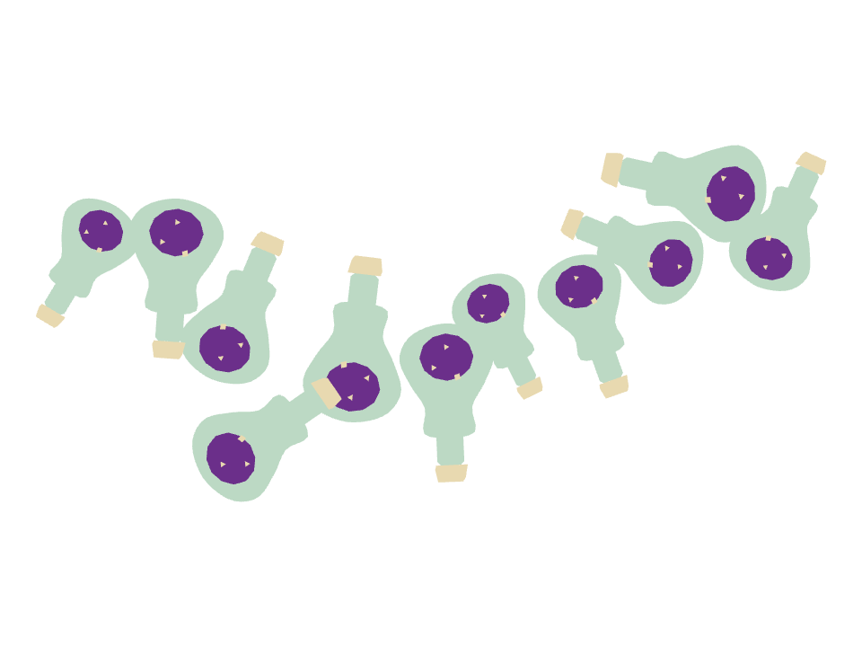 Potion Bottle drawn along one curved stroke