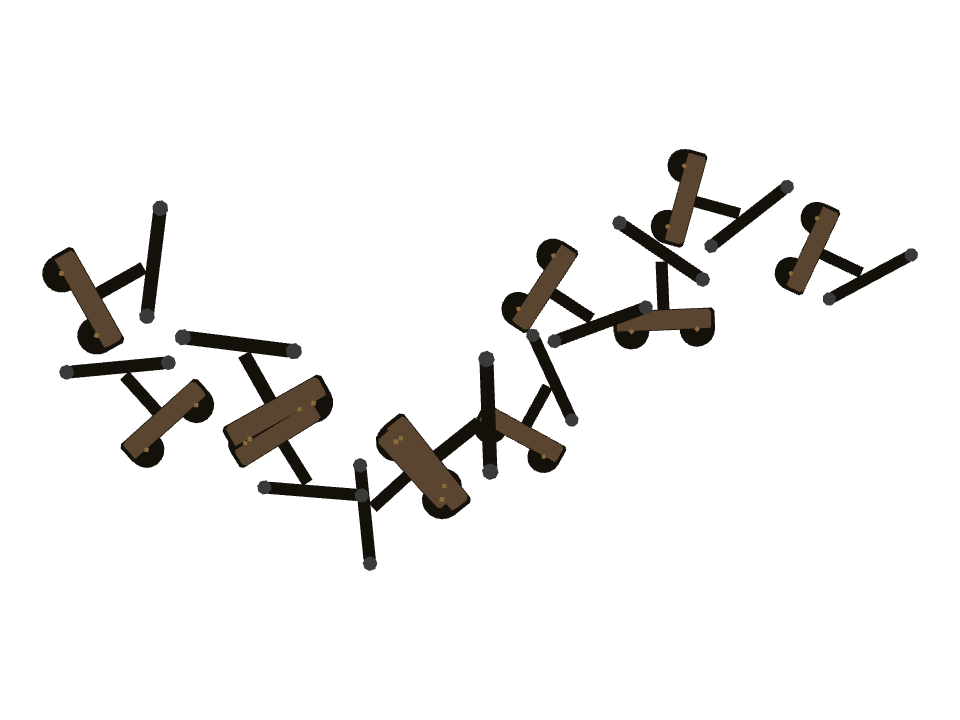 Rail Handcar drawn along a curved stroke