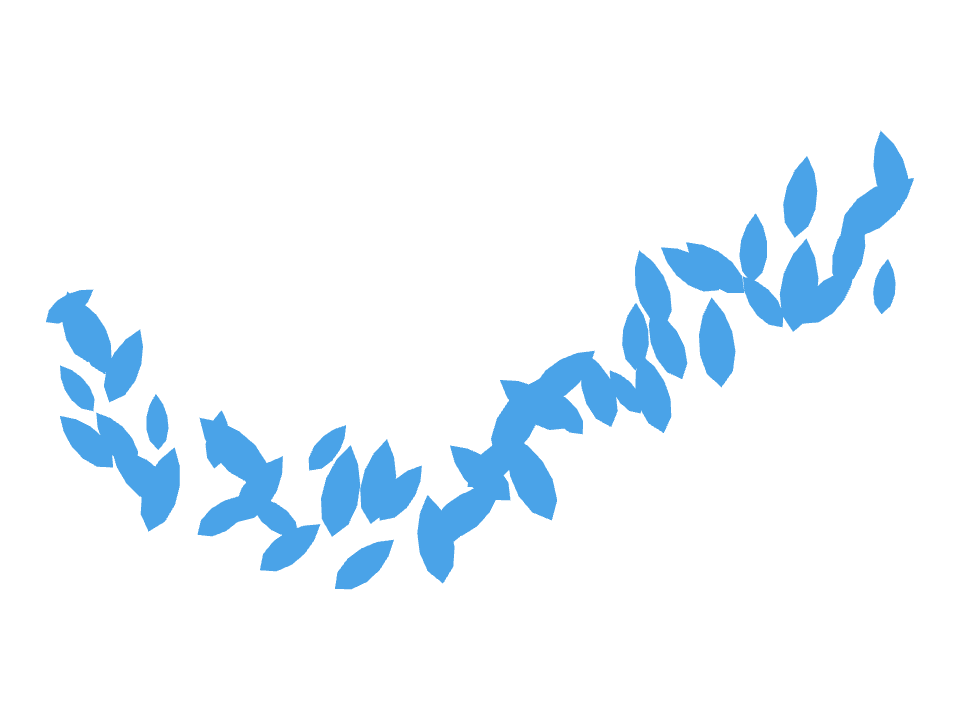 Raindrop drawn along one curved stroke