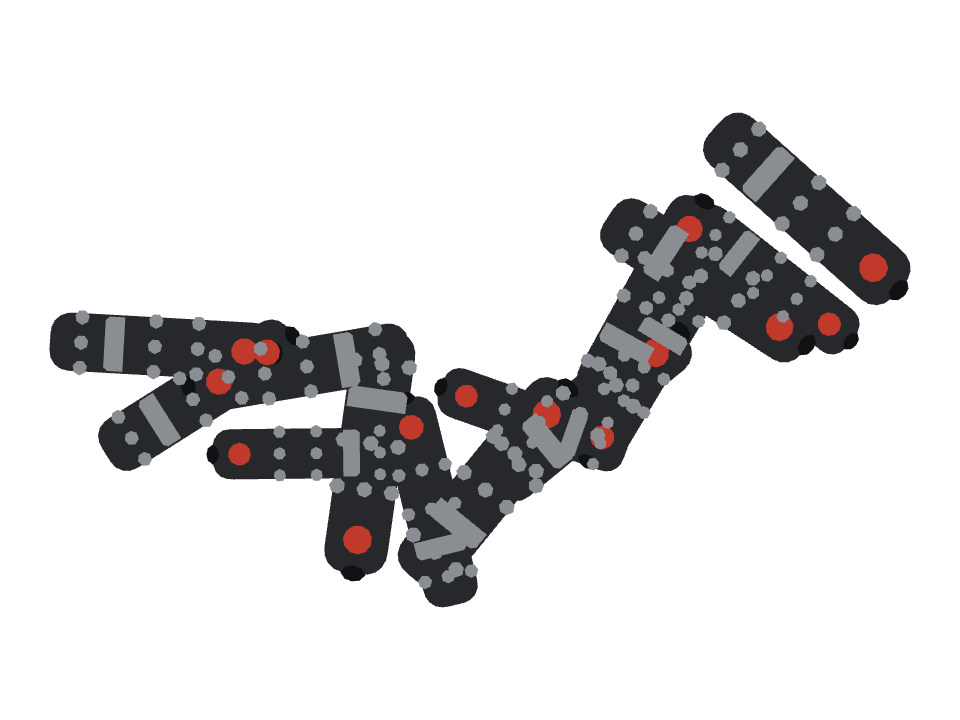 Remote Control drawn along a curved stroke