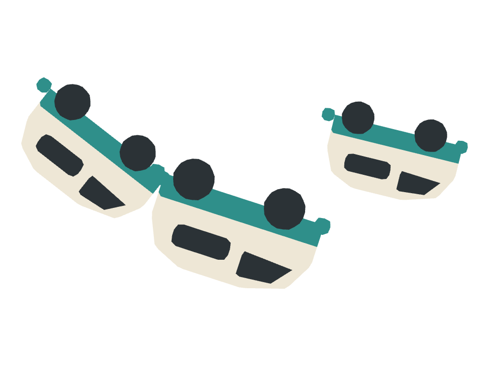 Road Trip Van drawn along a curved stroke