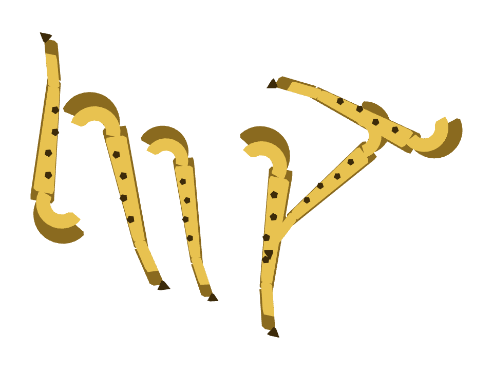 Saxophone drawn along one curved stroke