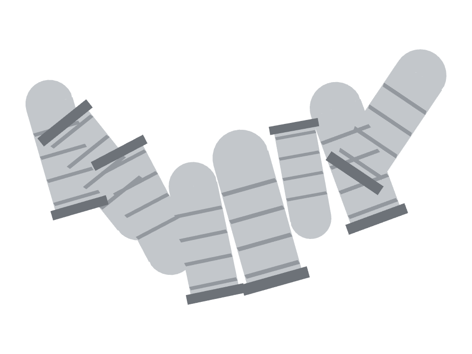 Silo drawn along a curved stroke