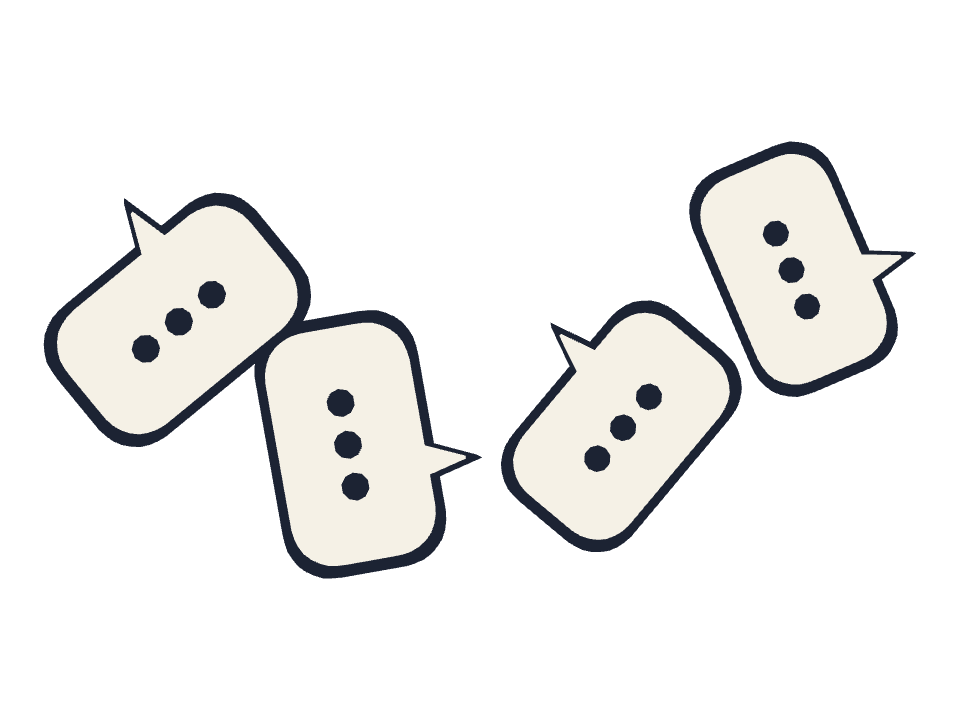 Speech Bubble drawn along one curved stroke