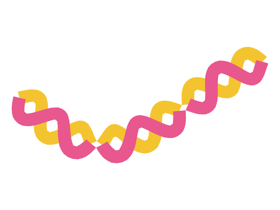 Streamer drawn along one curved stroke