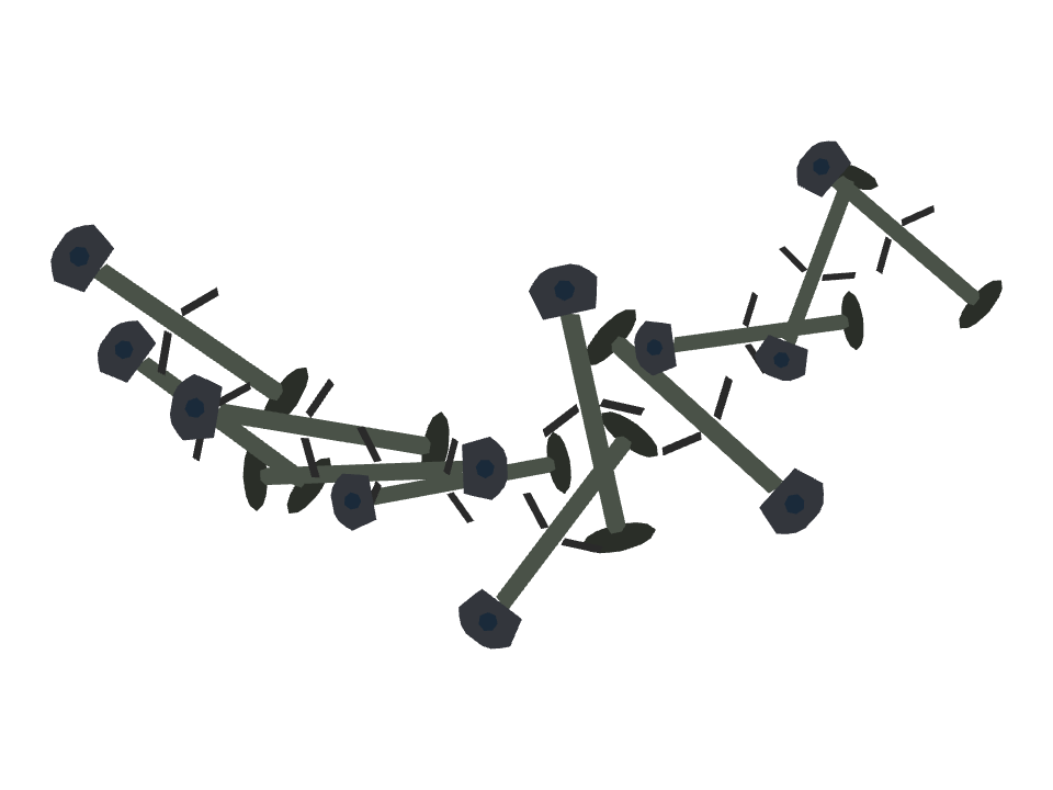 Submarine Periscope drawn along one curved stroke