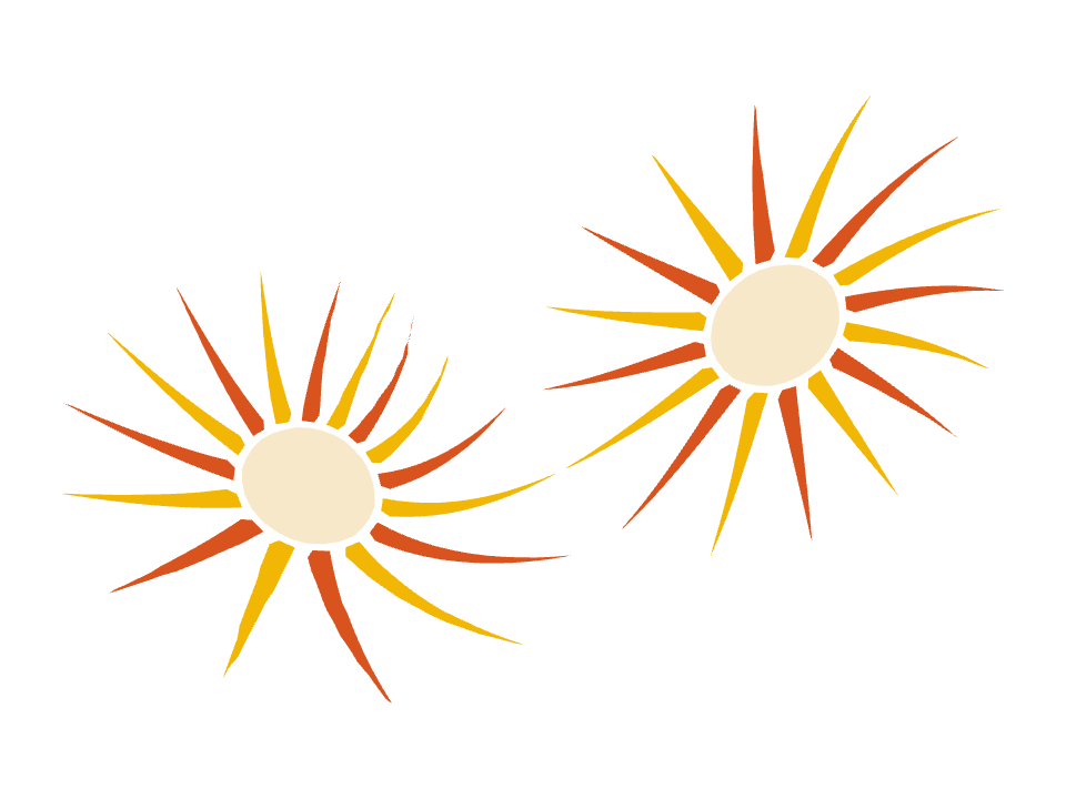 Sunburst Rays drawn along a curved stroke