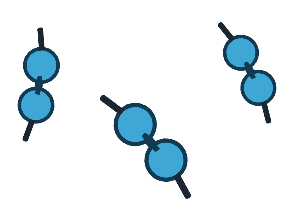 Swim Goggles drawn along one curved stroke