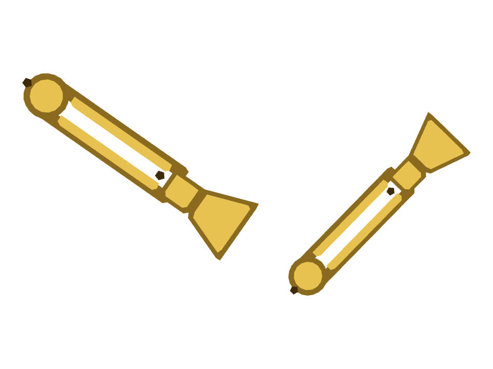 Trombone drawn along one curved stroke