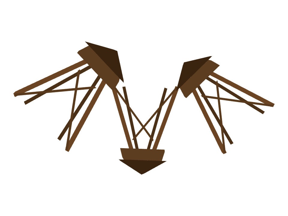 Watchtower drawn along one curved stroke