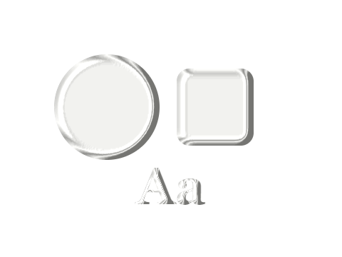 Carrara Marble applied to a shape and a letterform