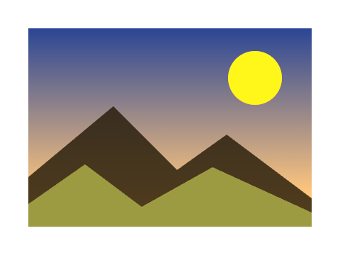 Desert applied to a circle, a square and the letters Aa