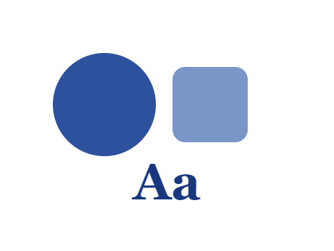 Diazo Whiteprint applied to a shape and a letterform