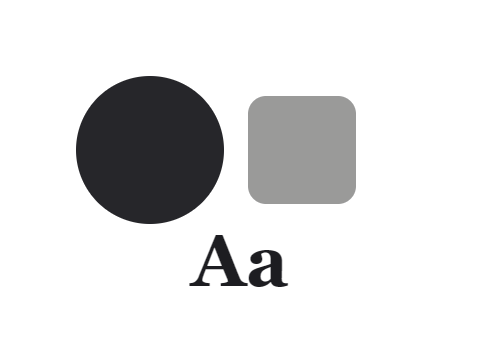 Fax Copy applied to a circle, a square and the letters Aa