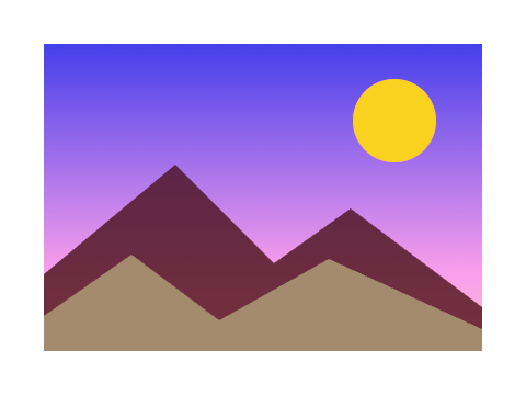 Magenta Rush applied to a circle, a square and the letters Aa