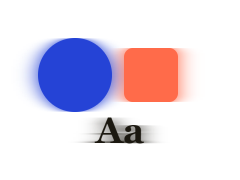 Motion Trail applied to a shape and a letterform