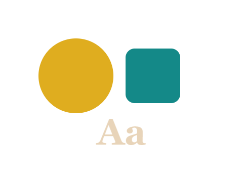 Negative Plate applied to a circle, a square and the letters Aa