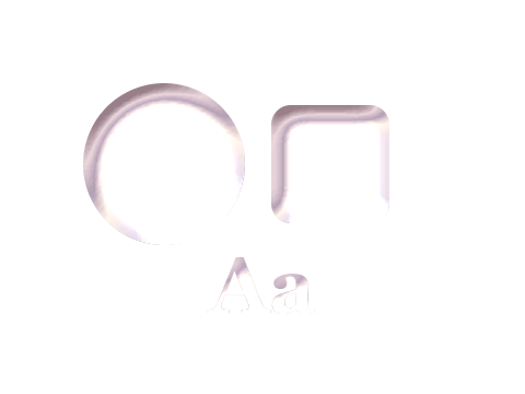 Pearl applied to a circle, a square and the letters Aa