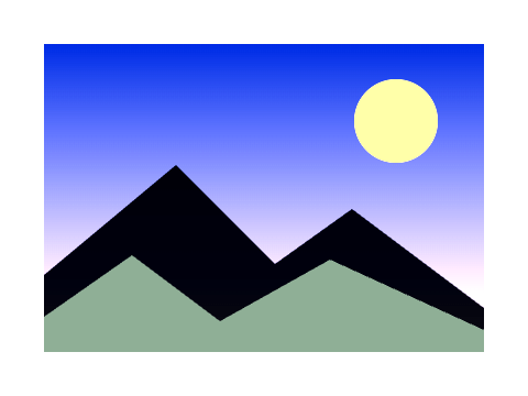 Pushed Three Stops applied to a circle, a square and the letters Aa