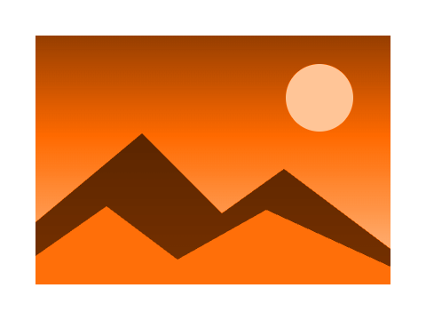 Safety Orange applied to a circle, a square and the letters Aa