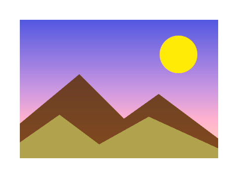 Sunburst applied to a circle, a square and the letters Aa