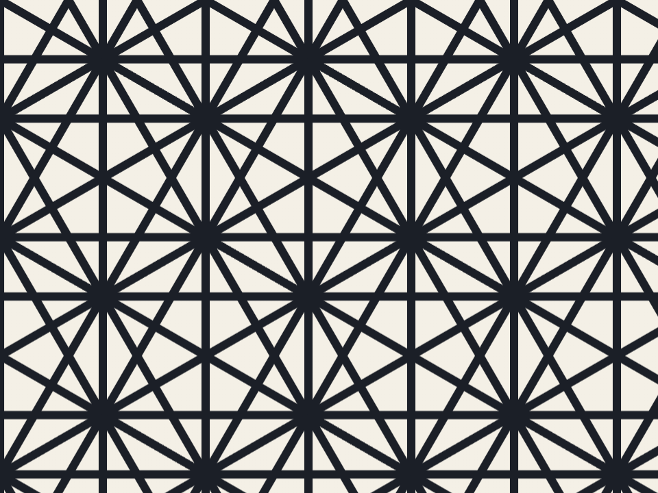 Asanoha pattern tiled across a panel