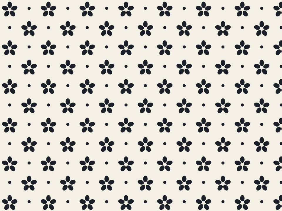 Ditsy pattern tiled across a panel